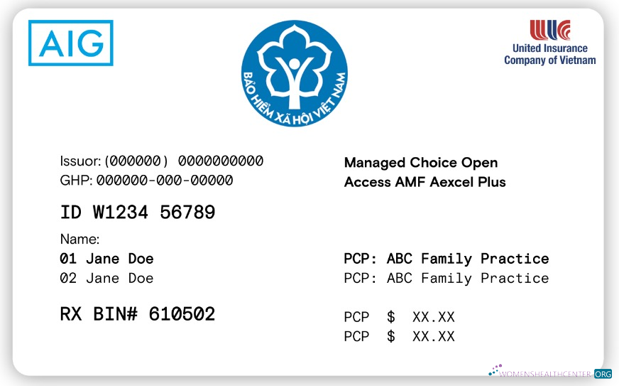 Download Vietnam health insurance card Photoshop template